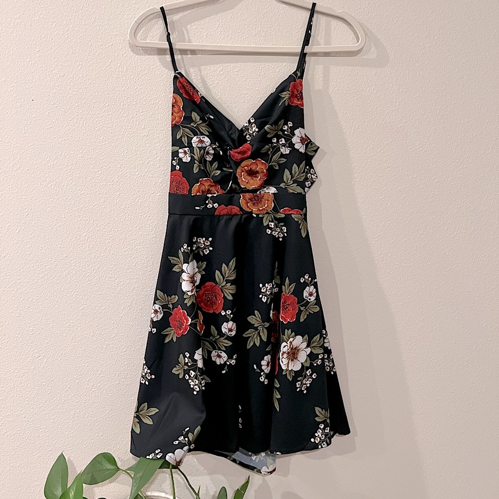 Dark blue/black spaghetti strap dress